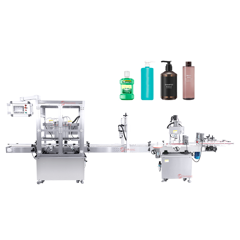 Sex-caput liquor implens et capping apparatus